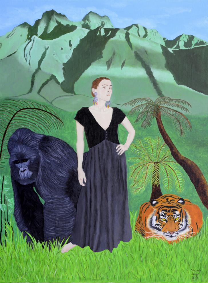 La Montagne Magique. Autoportrait avec tigre et gorille.