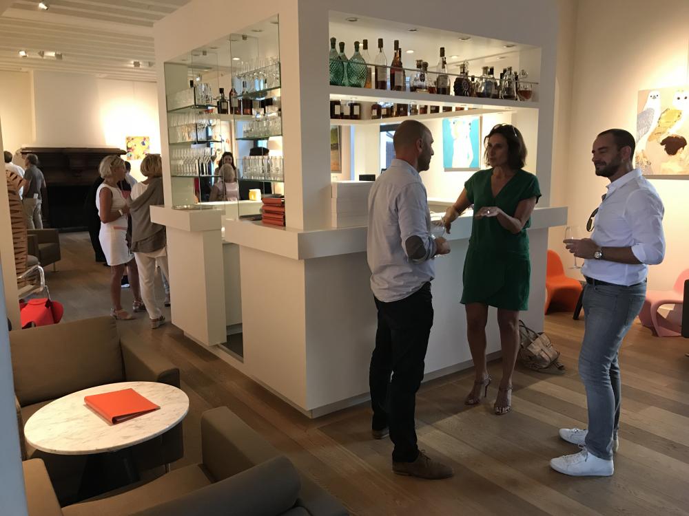 Exhibition's opening at Hôtel Relais et Château Le Saint James