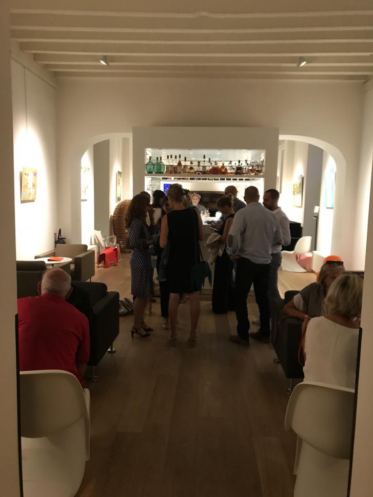 Exhibition's opening at Hôtel Relais et Château Le Saint James