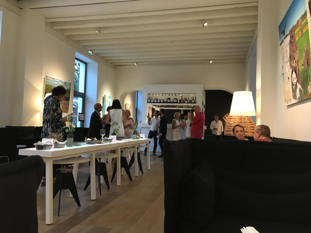 Exhibition's opening at Hôtel Relais et Château Le Saint James