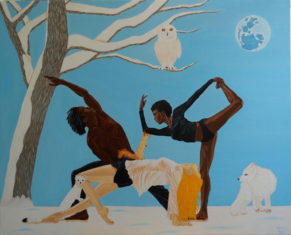 Dancers in winter